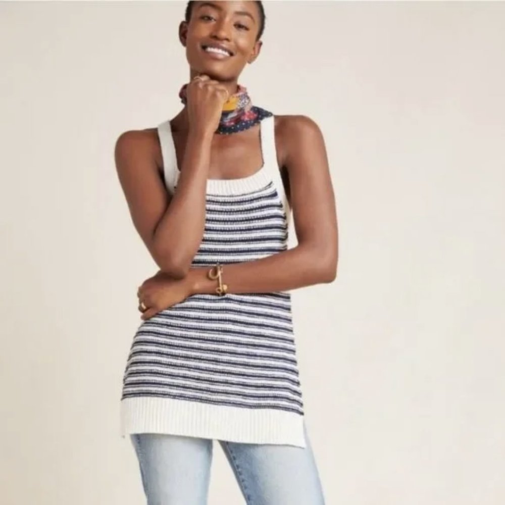 By Anthropologie Knit Sweater Tank Top